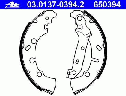 1125669 Ford Klocki hamulcowe tylne bębnowe
