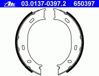Klocki hamulca ręcznego Mercedes 0024205820 cena, od 22,22 USD