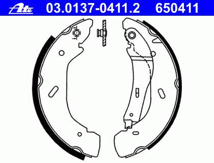 Klocki hamulcowe tylne bębnowe Ford 1227046 cena, od 49,06 USD