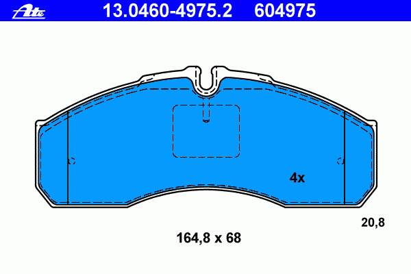 34204620 Mercedes Klocki hamulcowe przednie tarczowe