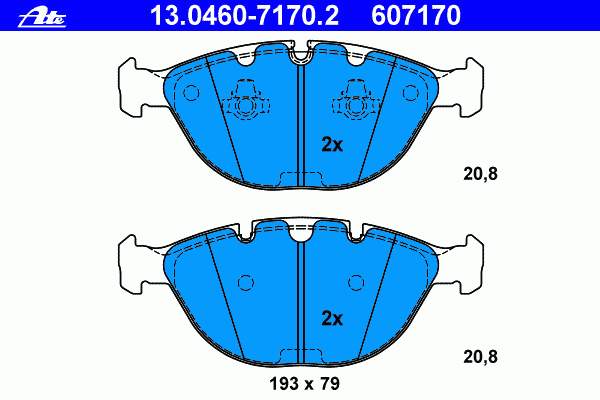 234482101 Zimmermann klocki hamulcowe przednie tarczowe