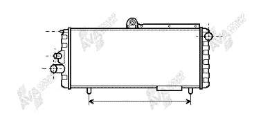 Chłodnica silnika Alfa Romeo 33 905