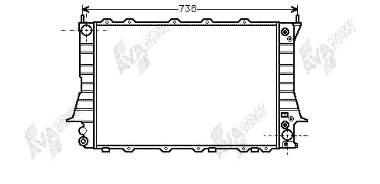 Chłodnica silnika VAG 4A0121251K cena, od 97,38 USD