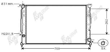 Chłodnica silnika VAG 8D0121251D cena, od 92,03 USD