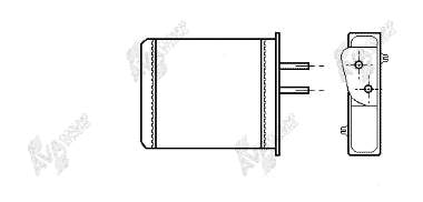 Do koszyka 350218493000 Magneti Marelli Chłodnica nagrzewnicy (ogrzewacza)