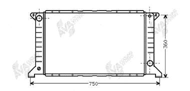 Chłodnica silnika Ford 92VB8005EC cena, od 79,28 USD