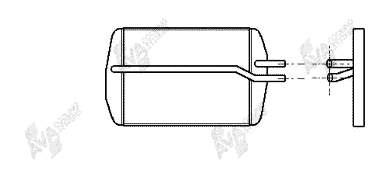 Chłodnica nagrzewnicy (ogrzewacza) Ford 1113626 cena, od 57,45 USD