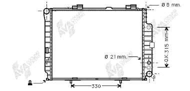 Chłodnica silnika Mercedes 2105006603 cena, od 116,96 USD