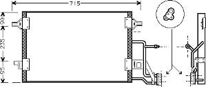 Chłodnica klimatyzacji Audi A4 B5 (8D2)