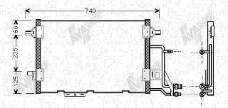 Chłodnica klimatyzacji VAG 4Z7260403C cena, od 100,40 USD