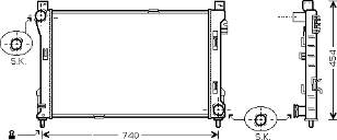 Chłodnica silnika Mercedes A2035001003 cena, od 120,88 USD