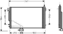 Chłodnica klimatyzacji do Mercedes C (W203)
