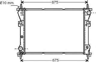 YC1H8005BD Ford Chłodnica silnika