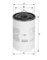 Filtr osuszacza powietrza (separatora oleju/wilgoci) (TRUCK) LB131453 Mann-Filter