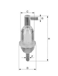 A0014776601 Mercedes Filtr paliwa