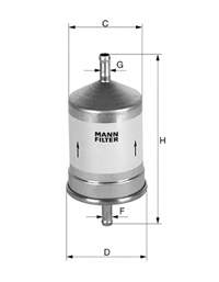 WK661 Mann-Filter filtr paliwa