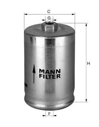 WK725 Mann-Filter filtr paliwa