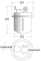  Filtr paliwa Honda Accord 3