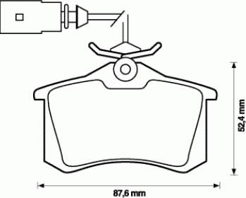 Okładziny (klocki) do hamulców tarczowych tylne Febi 16394 cena, od 44,89 USD