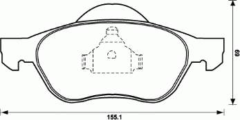 Klocki hamulcowe przednie tarczowe Febi 16427 cena, od 28,14 USD