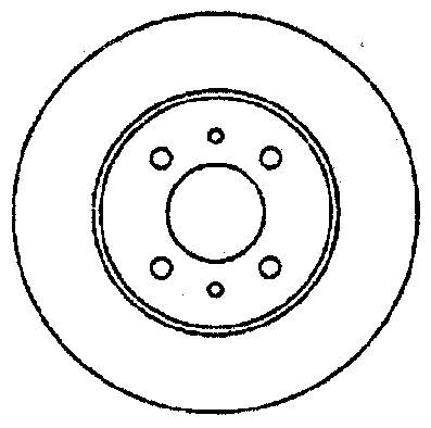 Tarcza hamulcowa przednia 561516B Jurid/Bendix