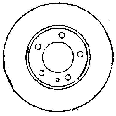 Tarcza hamulcowa przednia do BMW 7 (E38)