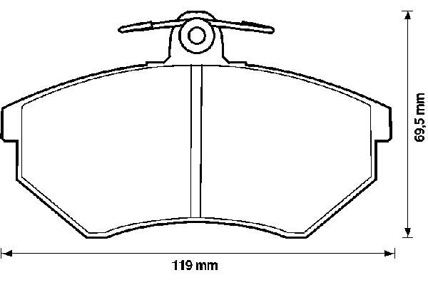 Klocki hamulcowe przednie tarczowe Febi 16318 cena, od 21,93 USD