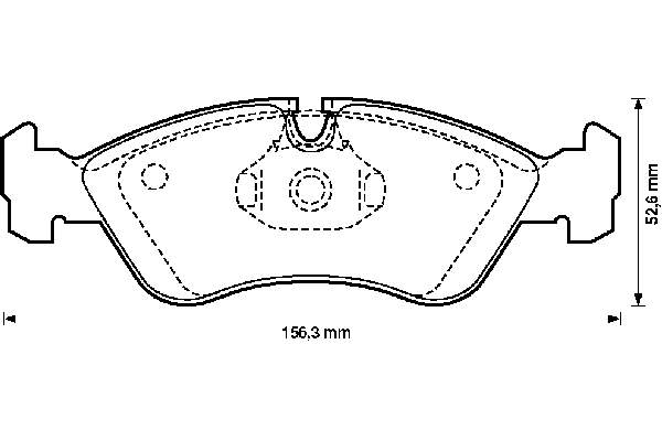 Klocki hamulcowe przednie tarczowe Opel 90399495 cena, od 24,91 USD
