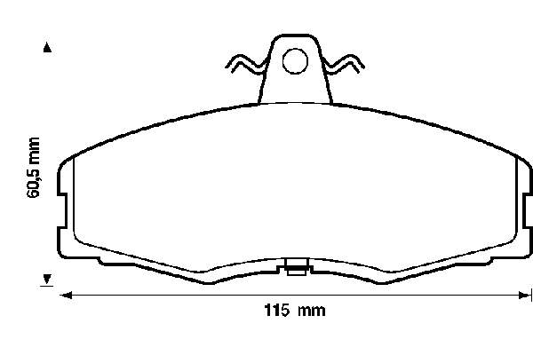 Klocki hamulcowe przednie tarczowe Simer 955 cena, od 13,86 USD