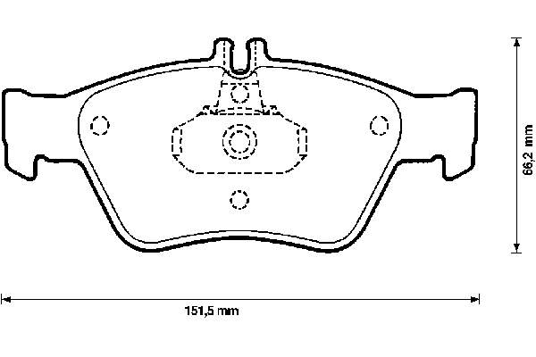 Klocki hamulcowe przednie tarczowe Mercedes A004420022067 cena, od 27,10 USD