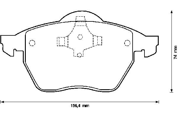 Klocki hamulcowe przednie tarczowe 8DB355007881 HELLA