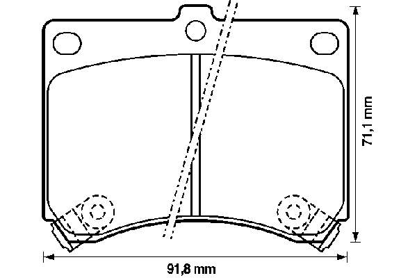 Klocki hamulcowe przednie tarczowe Mazda B0YW3323C cena, od 20,12 USD