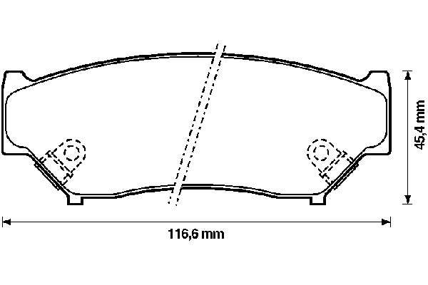 Do koszyka 5520084A00000 Suzuki Klocki hamulcowe przednie tarczowe