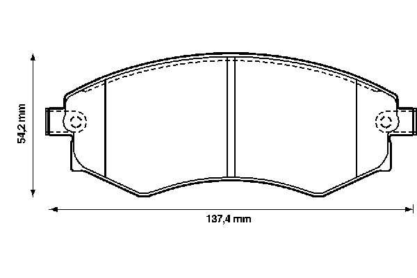 Klocki hamulcowe przednie tarczowe Hyundai Sonata 4 (EF)