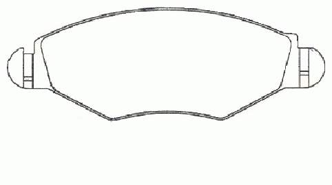 Klocki hamulcowe przednie tarczowe Peugeot/Citroen 425191 cena, od 21,26 USD