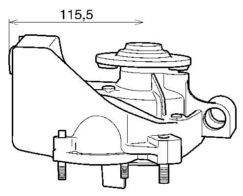 A6562000001 Mercedes Pompa chłodząca wodna