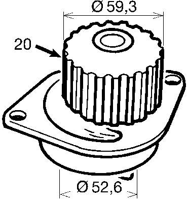 VKPC83428 SKF Pompa chłodząca wodna