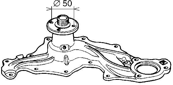 Pompa chłodząca wodna Ford Taunus GBS.GBNS