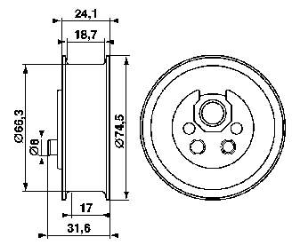 VKM 11003 SKF rolka napinacza paska rozrządu