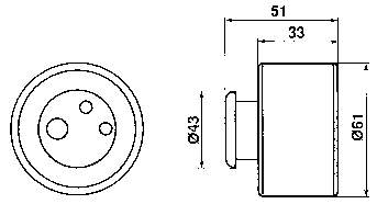 Rolka napinacza paska rozrządu Fiat/Alfa/Lancia 46740727 cena, od 45,41 USD