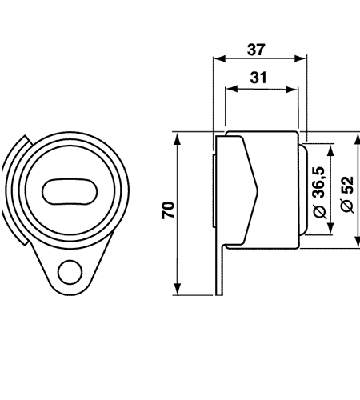 Rolka napinacza paska rozrządu SKF VKM16101 cena, od 19,47 USD