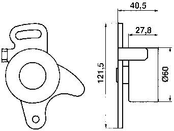 7700692315 Renault (RVI) Rolka napinacza paska rozrządu