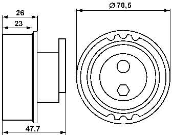Rolka napinacza paska rozrządu do BMW 3  E36