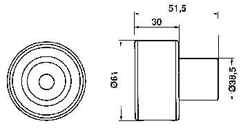 Rolka prowadząca kierunkowa paska rozrządu Fiat Punto 1 176