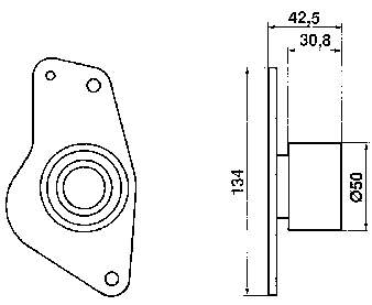 VKM 26102 SKF rolka prowadząca kierunkowa paska rozrządu