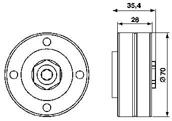 Rolka napinacza paska napędowego SKF VKM36006 cena, od 29,76 USD