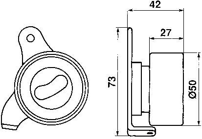 Rolka napinacza paska rozrządu Toyota 1350511010 cena, od 19,20 USD