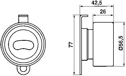 VKM 73000 SKF rolka napinacza paska rozrządu