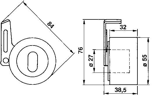 VKM73004 SKF Rolka napinacza paska rozrządu