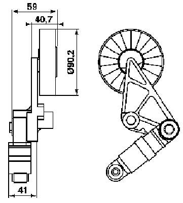 VKM 35007 SKF napinacz paska napędowego